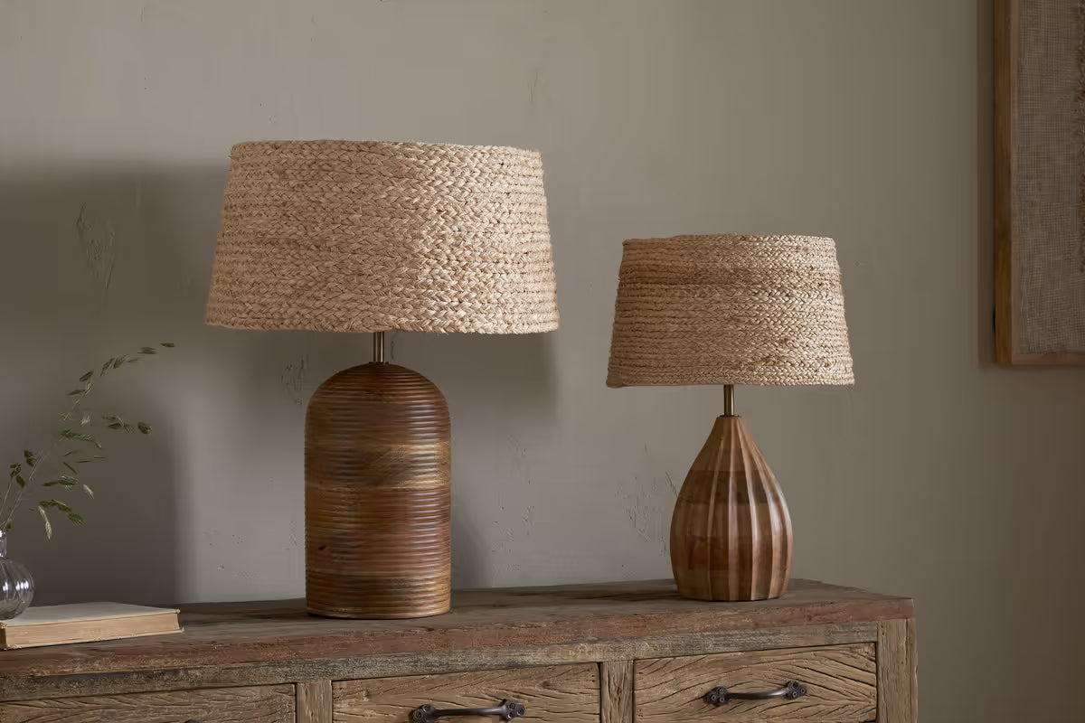 Nkuku - Pisang Natural Lampshade - Natural - Medium