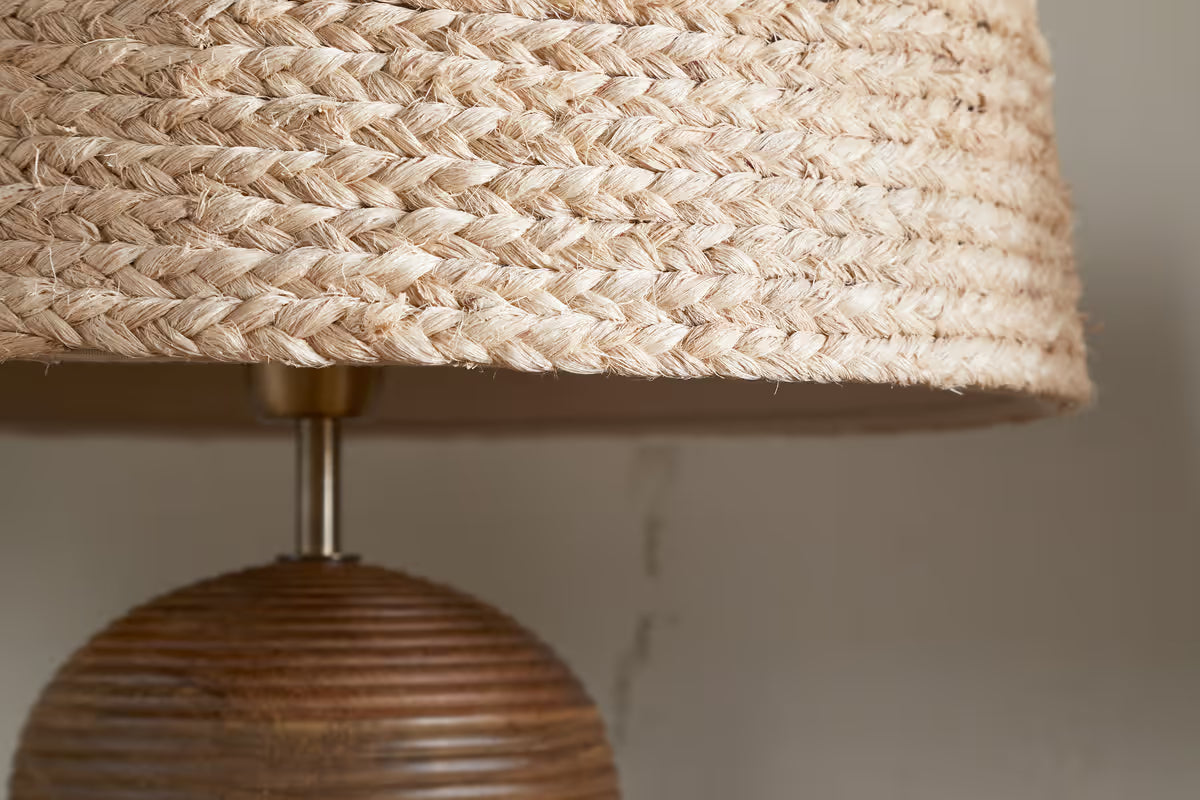 Nkuku - Pisang Natural Lampshade - Natural - Medium
