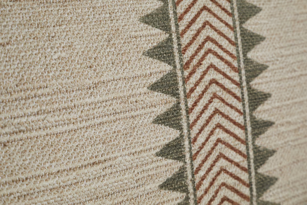 Nkuku - Zairya Jute & Cotton Armchair - Natural & Rust