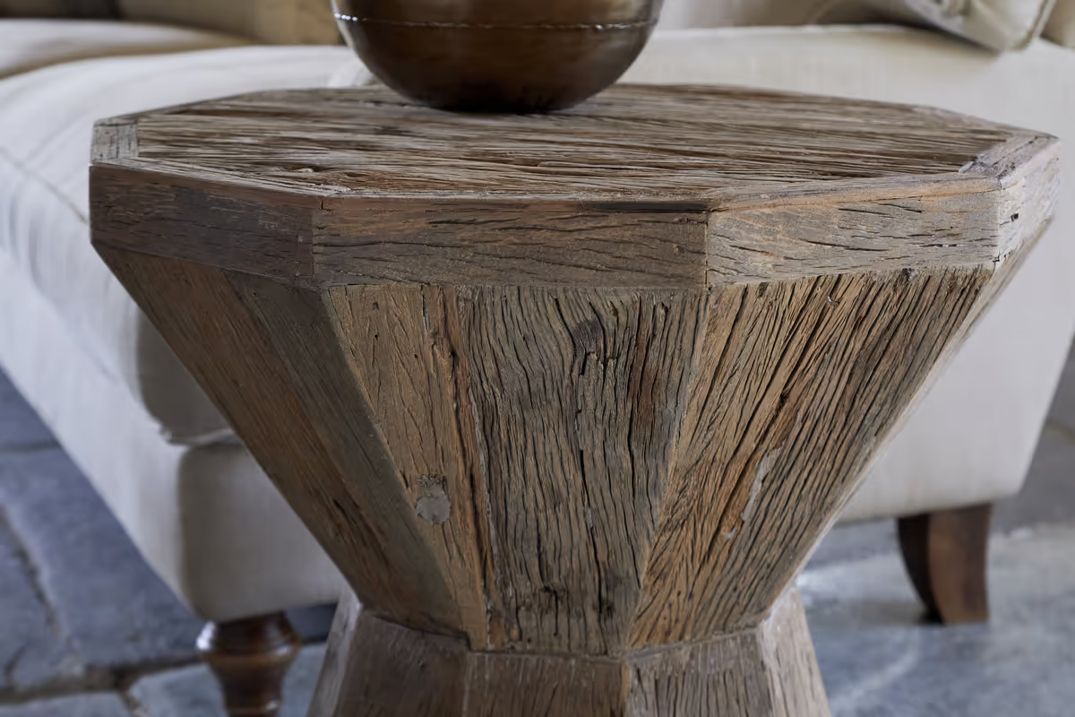 Nkuku - Juhi Reclaimed Wood Side Table - Natural