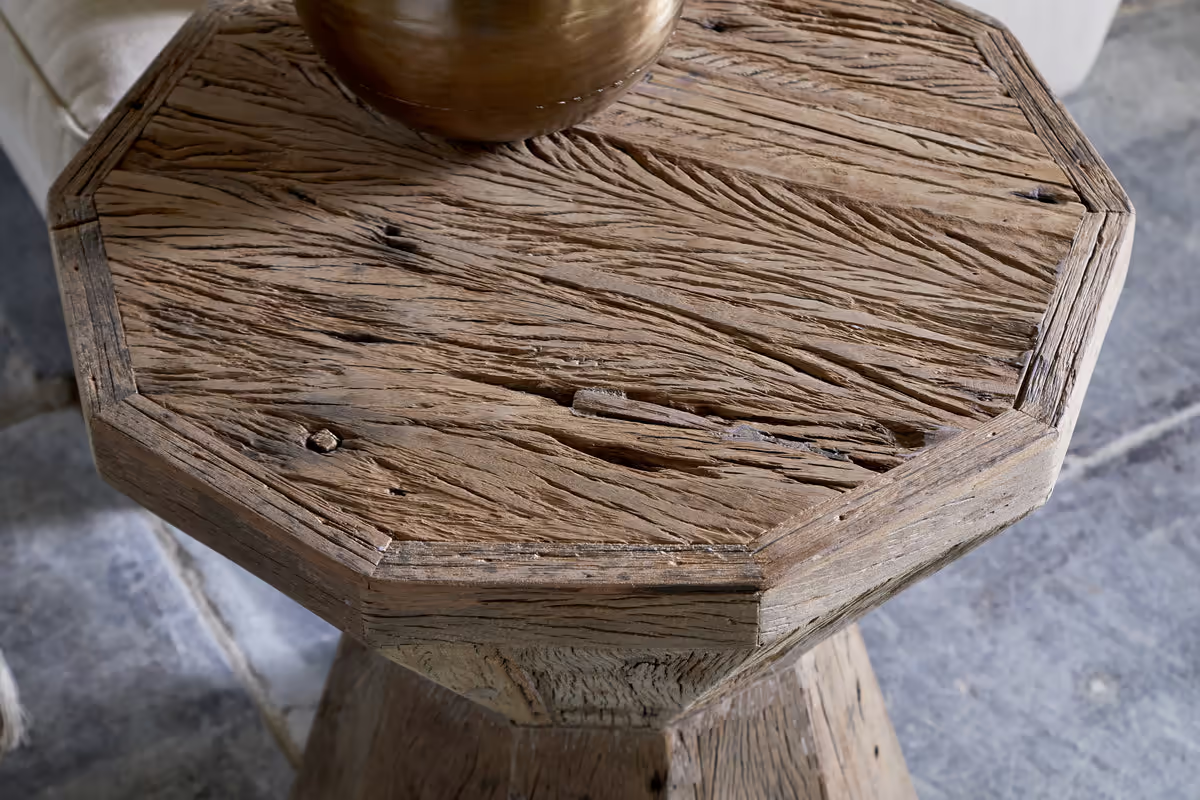 Nkuku - Juhi Reclaimed Wood Side Table - Natural