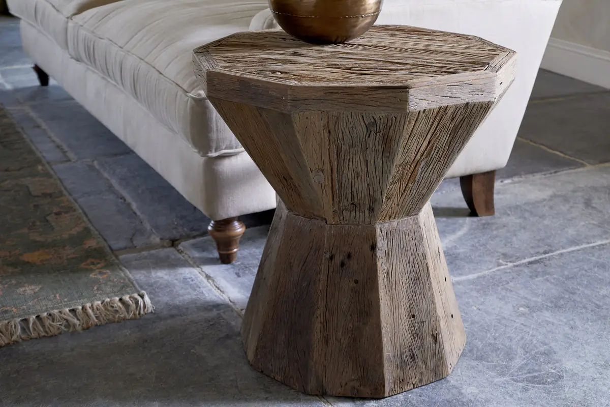 Nkuku - Juhi Reclaimed Wood Side Table - Natural