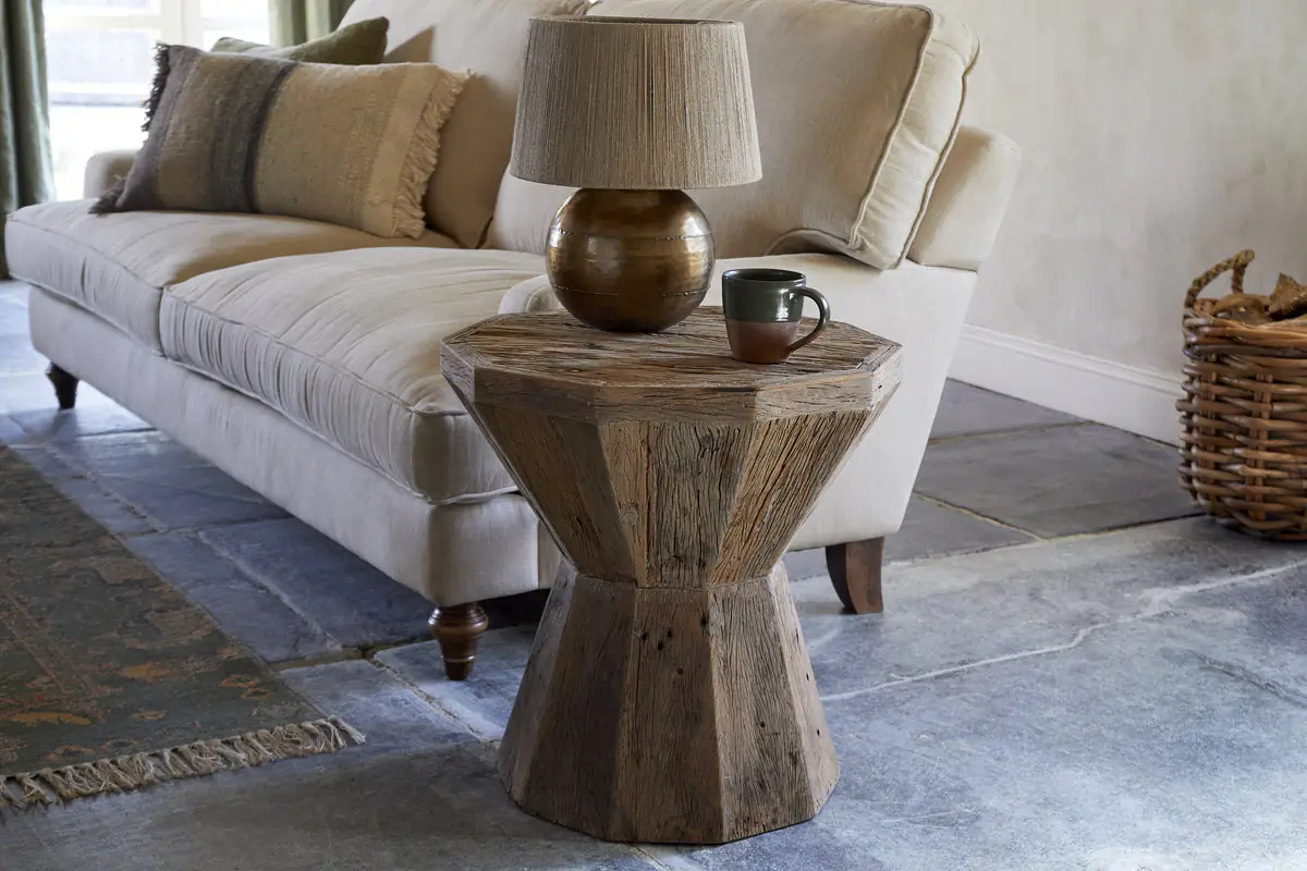 Nkuku - Juhi Reclaimed Wood Side Table - Natural