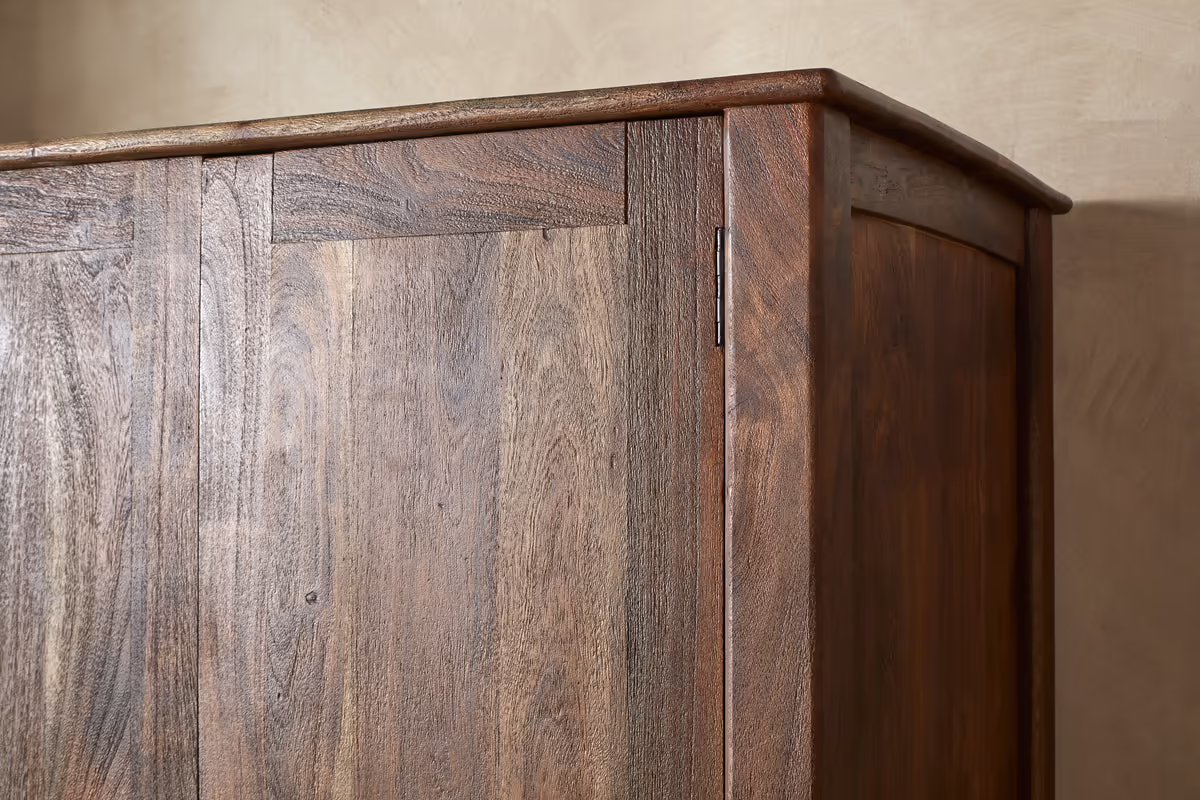 Nkuku - Anbu Acacia Wardrobe - Washed Walnut