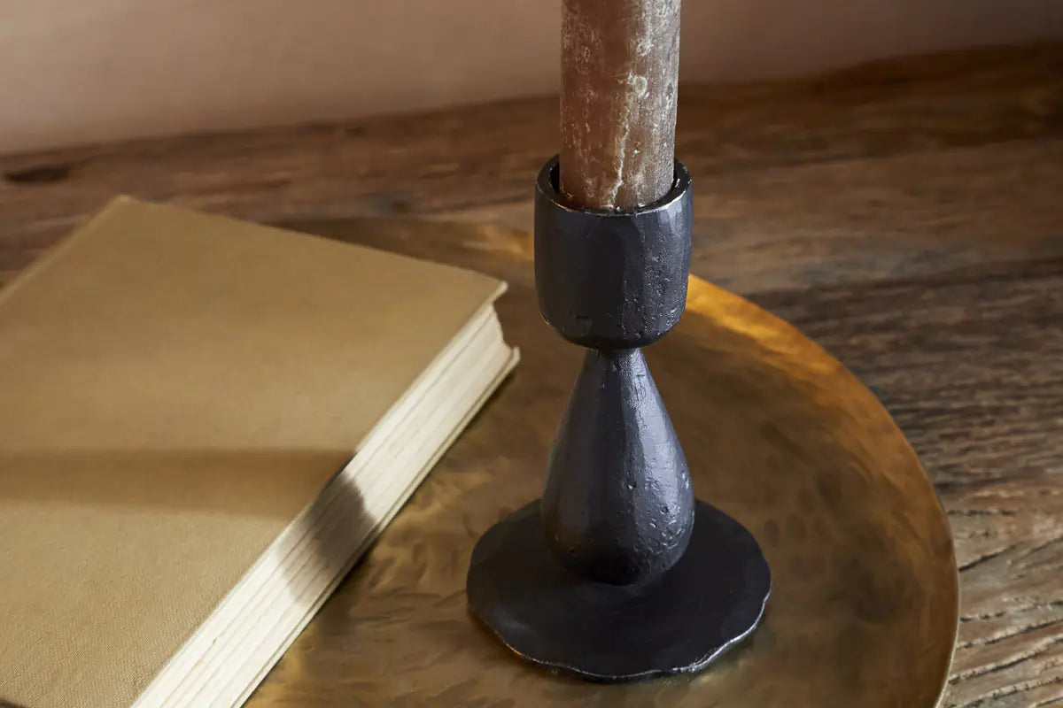 Nkuku - Suba Candle Holder - Black - Without Candle