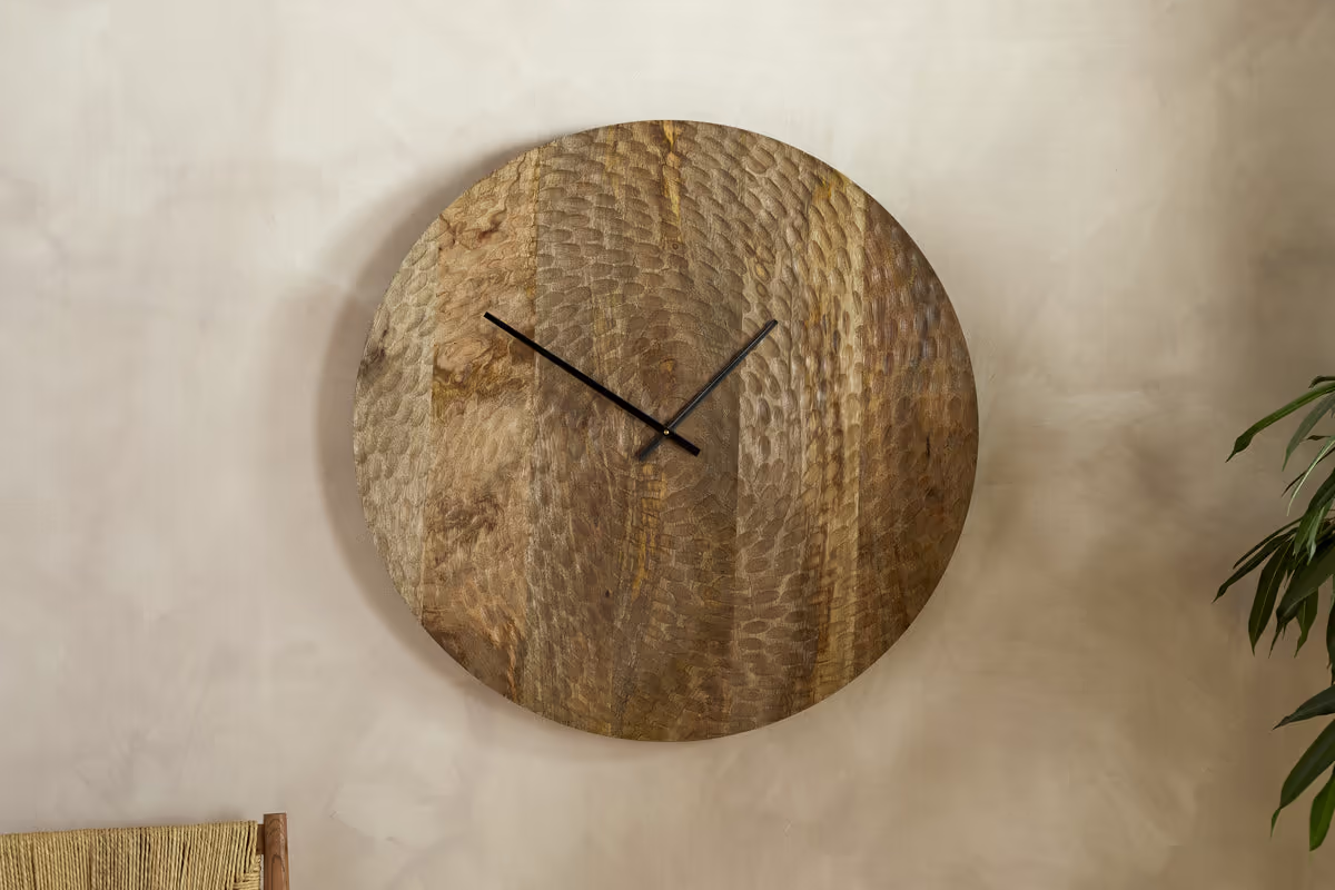 Nkuku - Shahar Clock - Brown