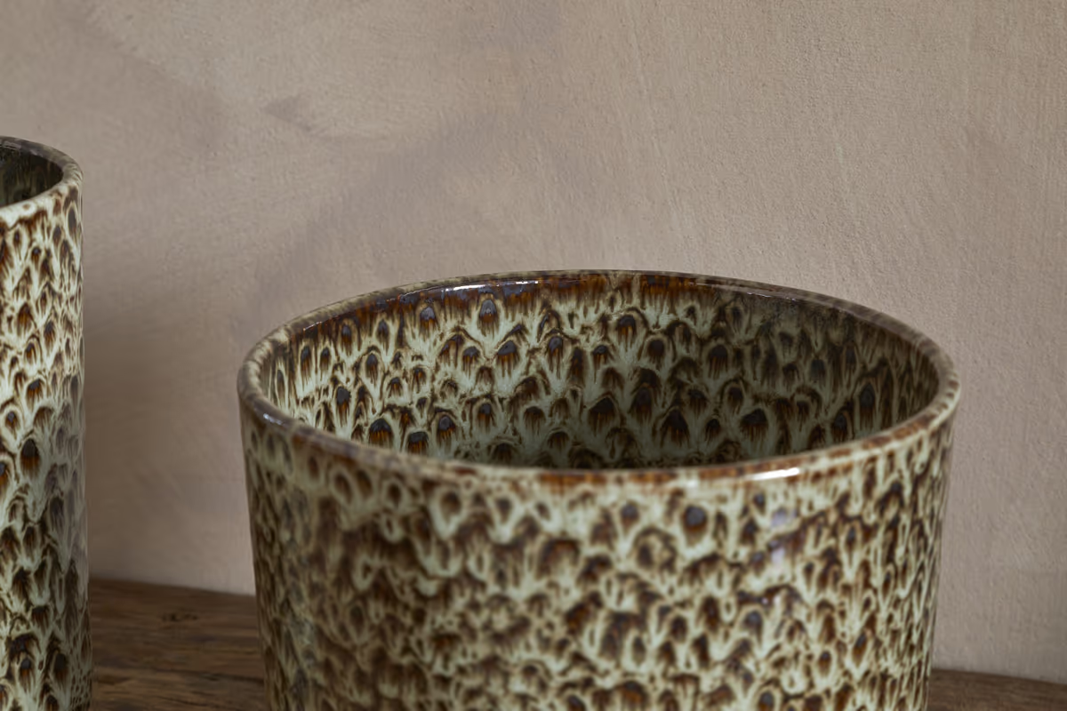 Nkuku - Uzuri Planter - Brown - Wide