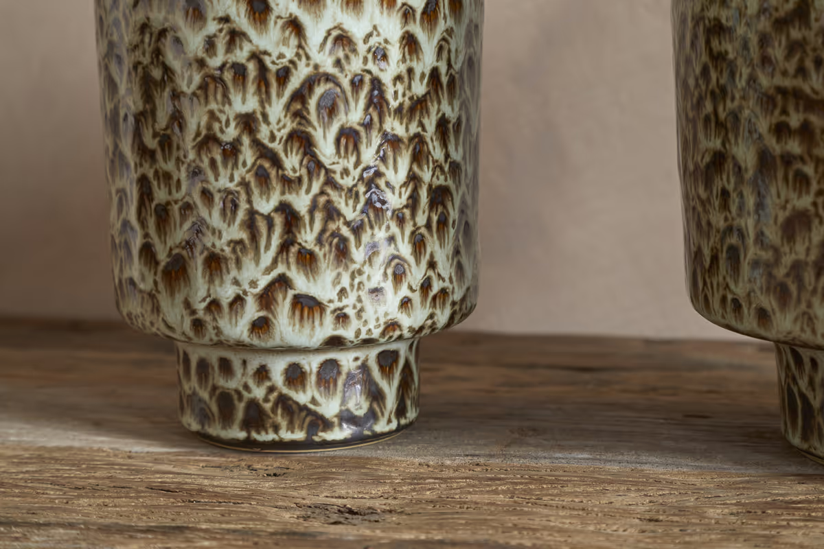 Nkuku - Uzuri Planter - Brown - Wide