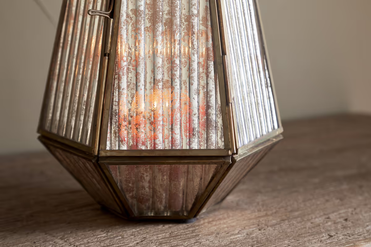 Nkuku - Igbo Lantern - Brass & Clear