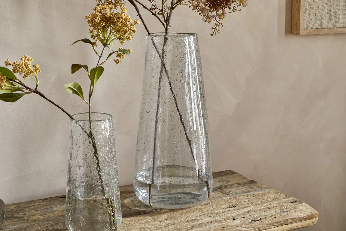 Nkuku - Nyuki Vase - Clear - Small