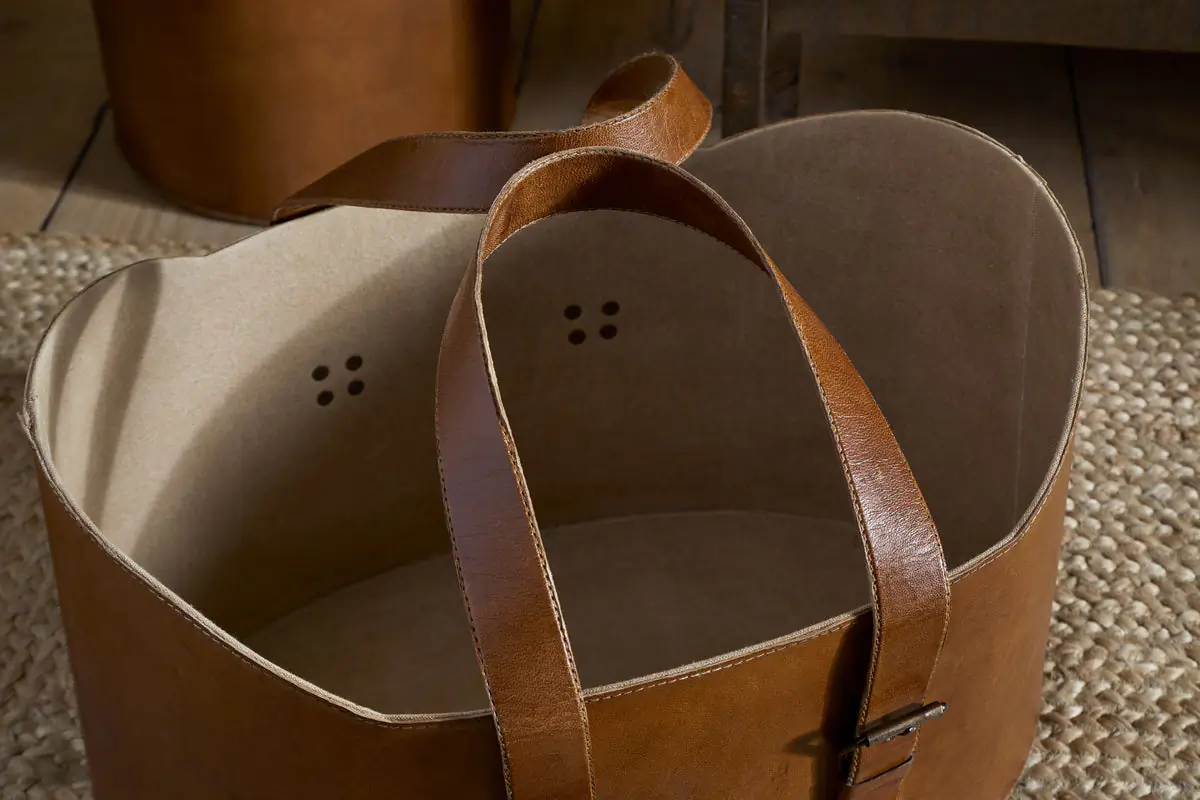 Nkuku - Panasi Leather Storage - Tan