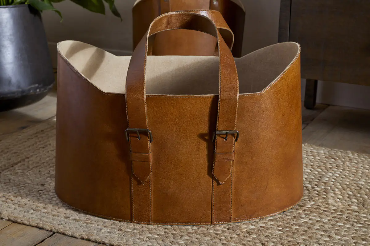 Nkuku - Panasi Leather Storage - Tan