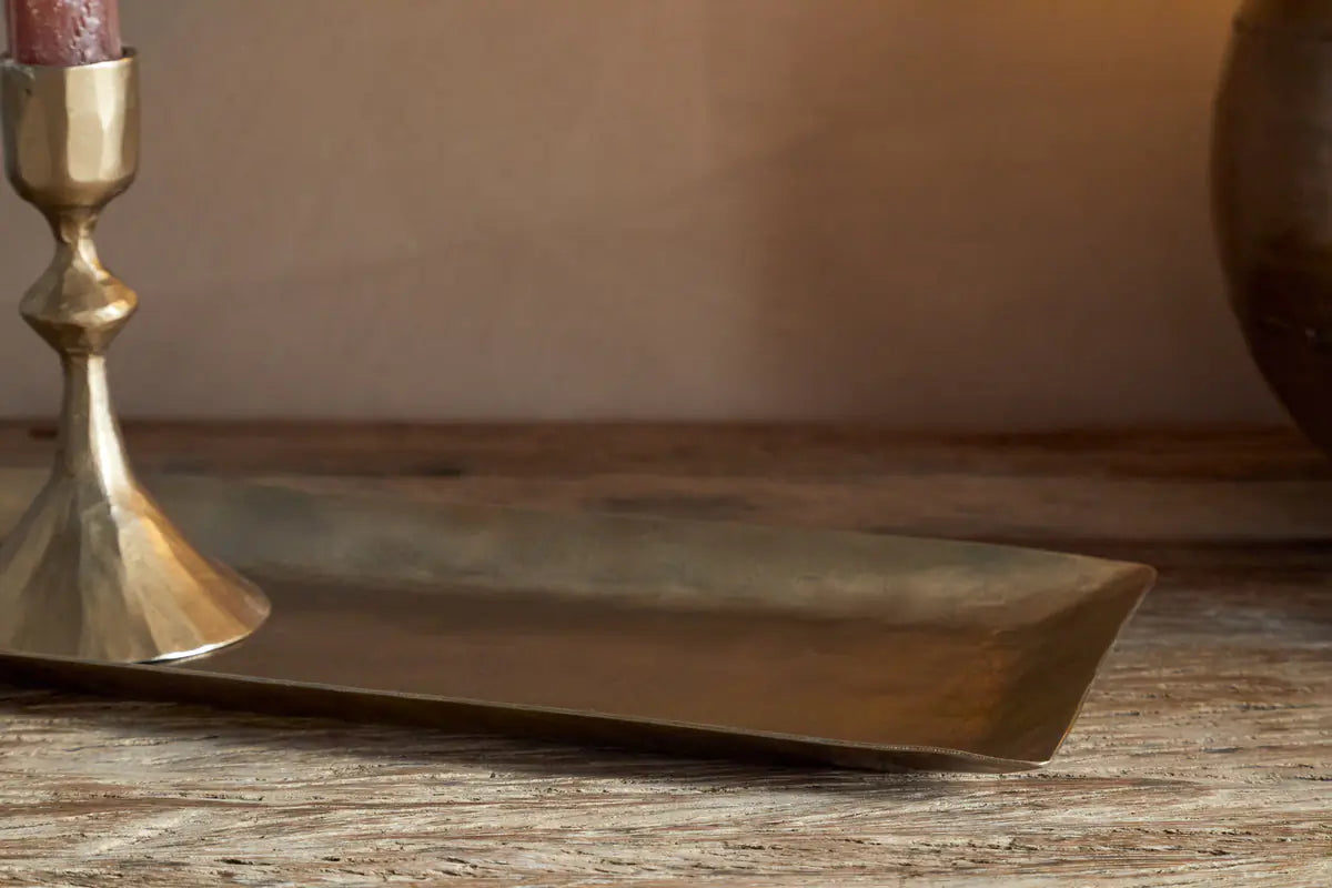 Nkuku - Neram Decorative Tray - Antique Black