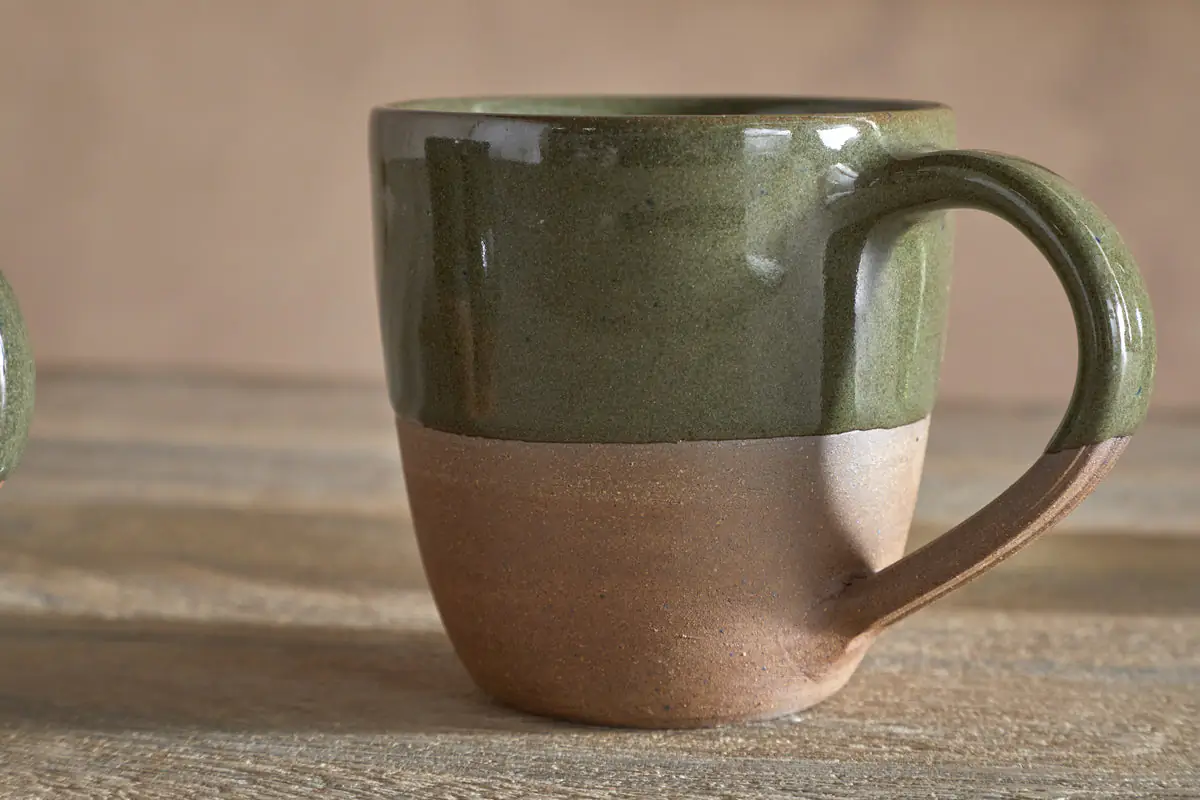 Nkuku - Mali Mug - Forest Green - Large (Set of 2)