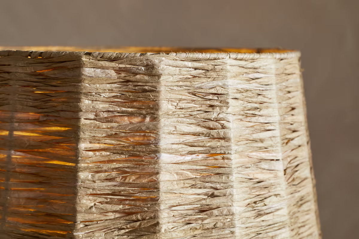 Nkuku - Jiji Woven Raffia Shade - Natural - Medium