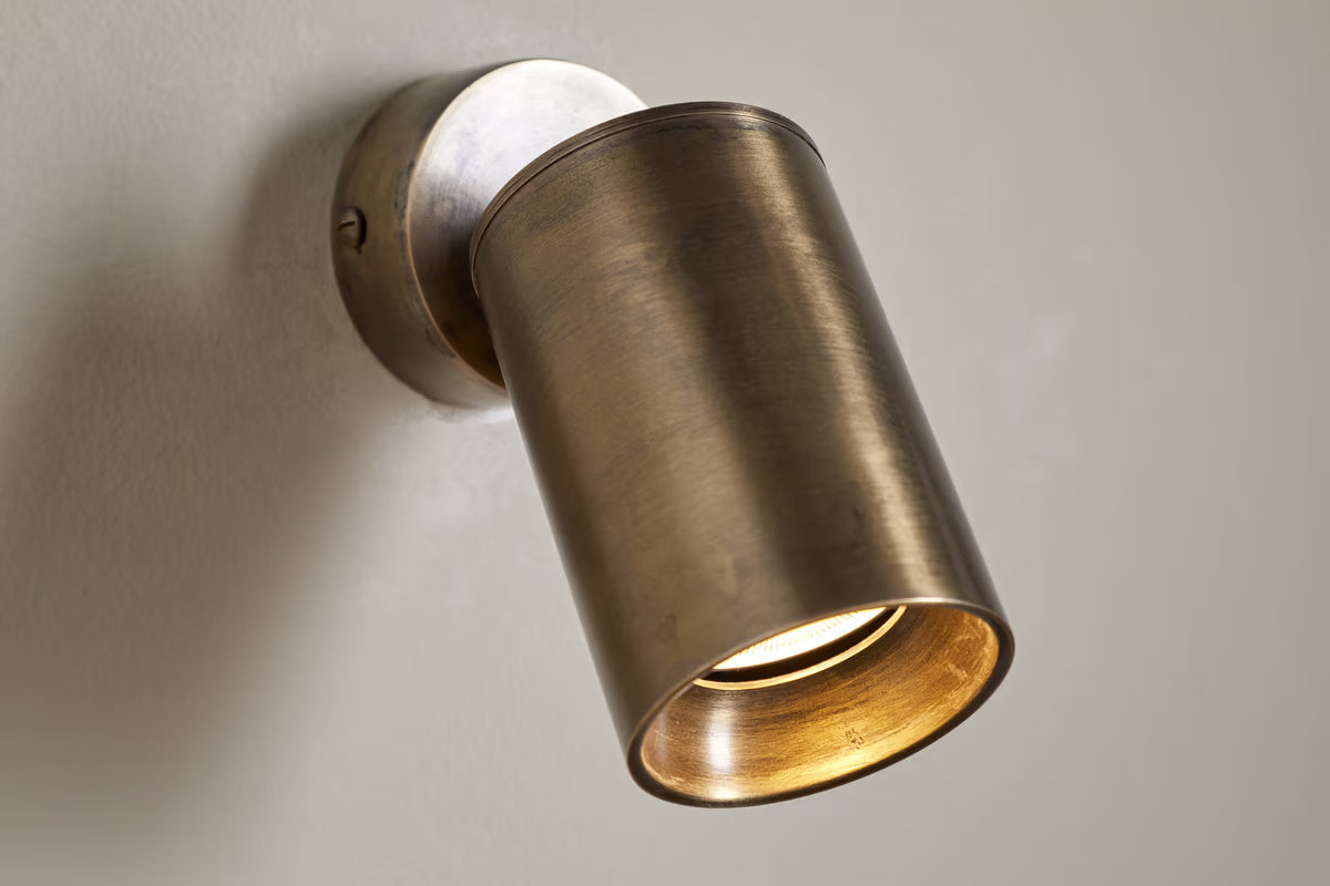 Nkuku - Boni Directional Spot Light - Aged Antique Brass