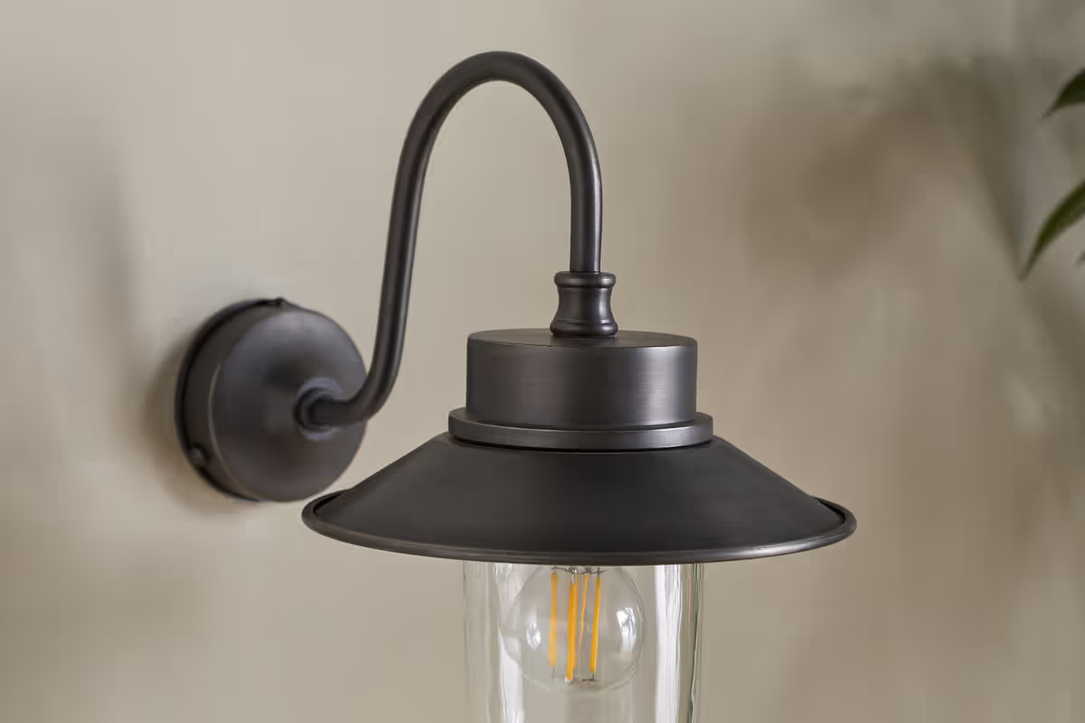 Nkuku - Alwar Outdoor Wall Light - Antique Bronze