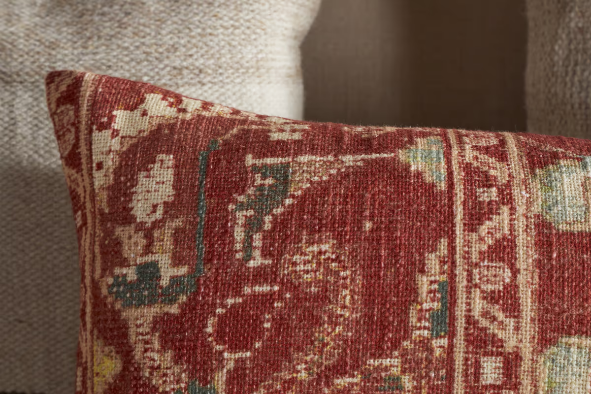 Nkuku - Selyo Tapestry Cushion Cover - Terracotta & Rust