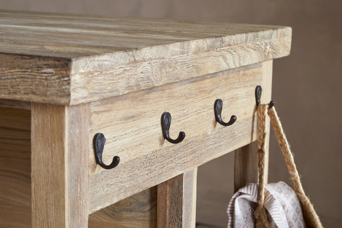 Nkuku - Tivu Reclaimed Wood Kitchen Island - Natural