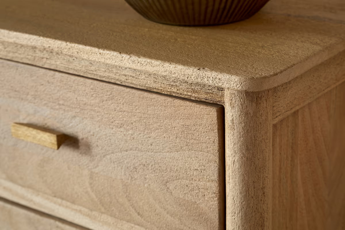 Nkuku - Sri Mango Wood Chest of Drawers - Natural