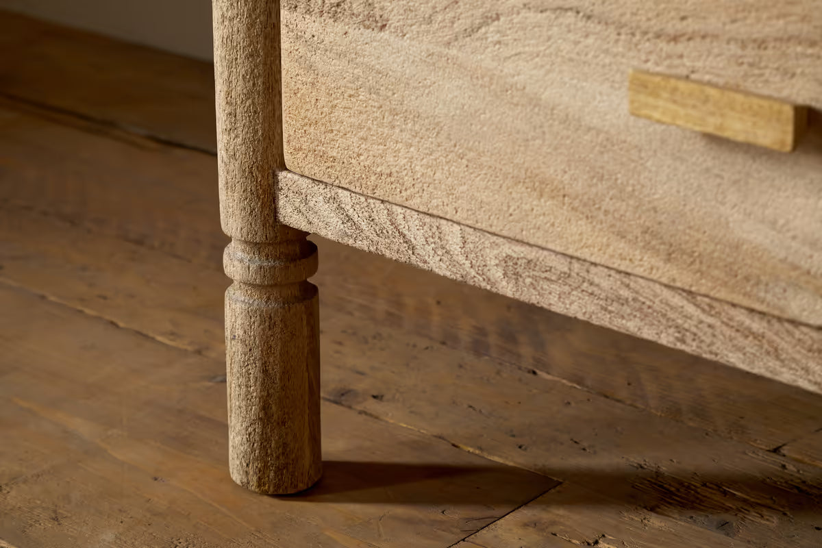 Nkuku - Sri Mango Wood Chest of Drawers - Natural