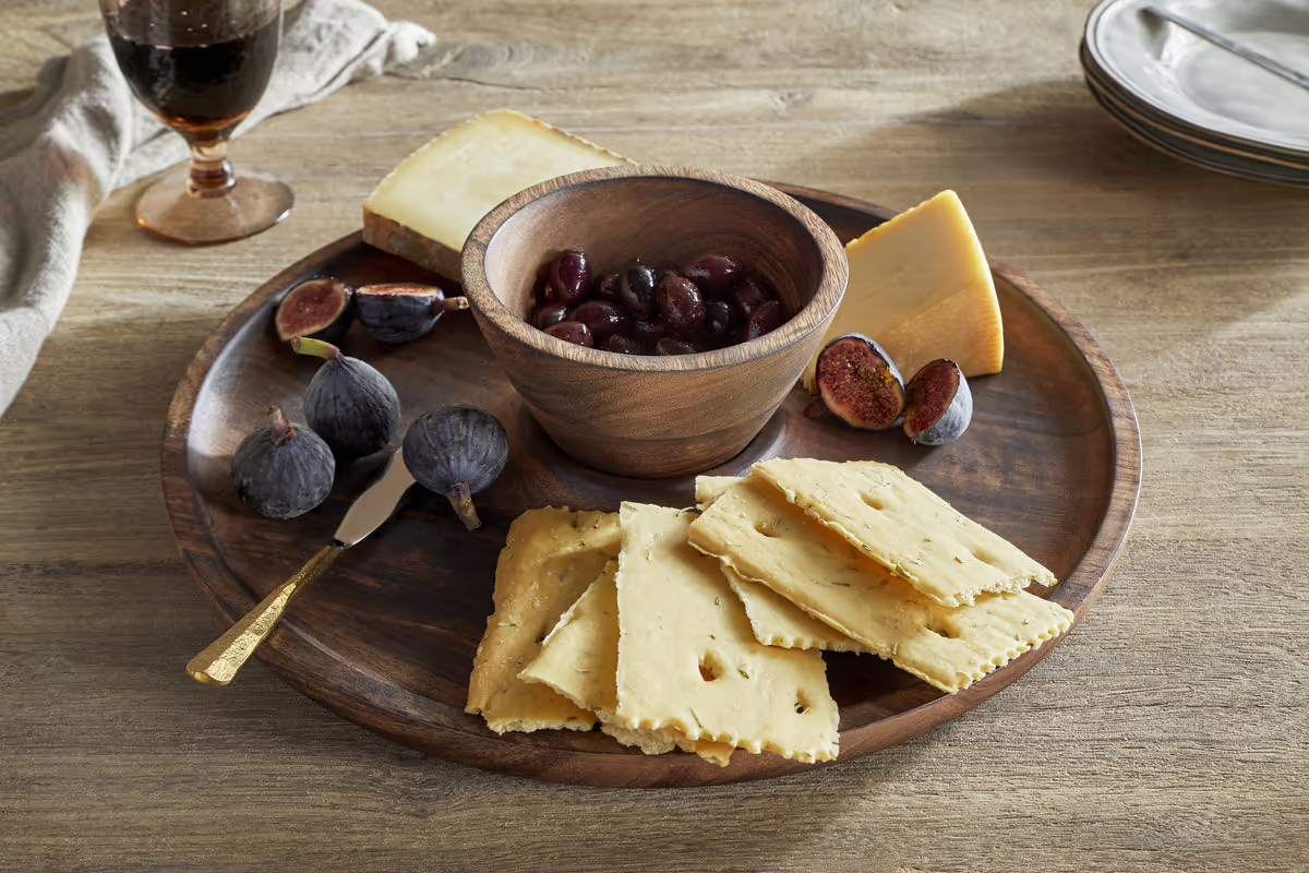 Nkuku - Sindar Serving Tray with Bowl - Natural