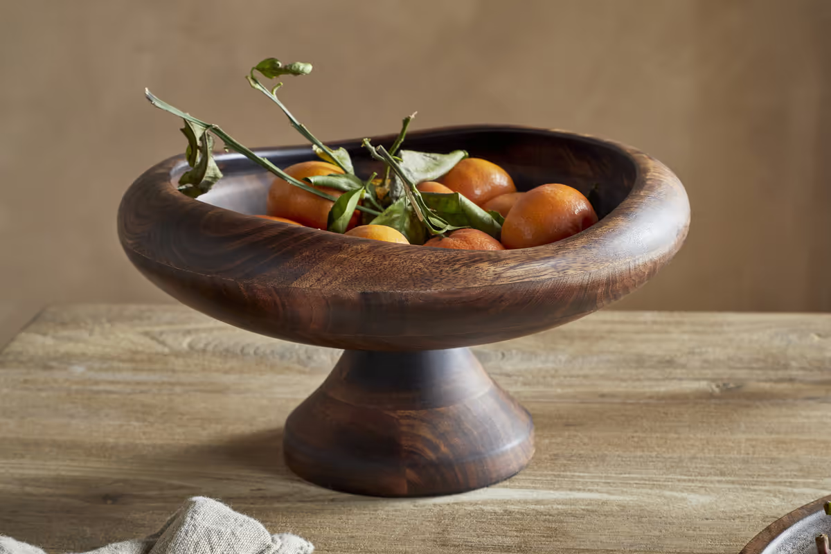 Nkuku - Pedestal Bowl - Natural