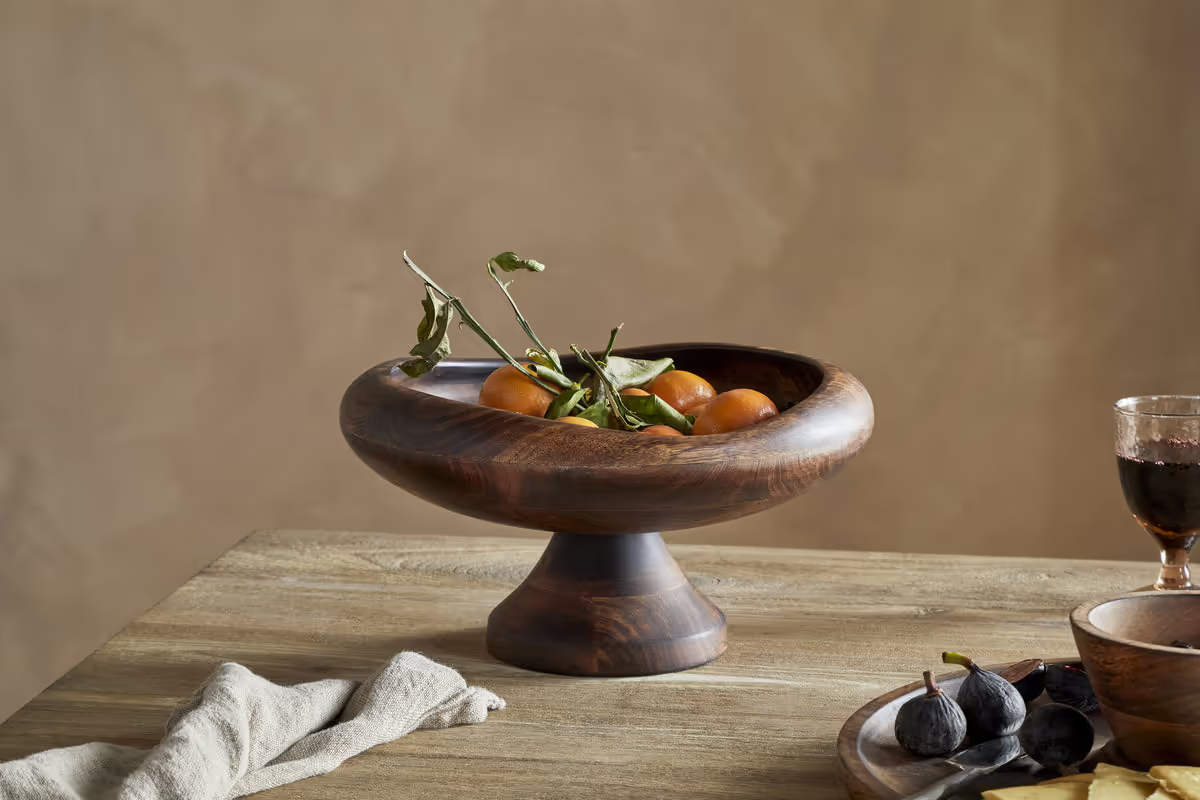 Nkuku - Pedestal Bowl - Natural