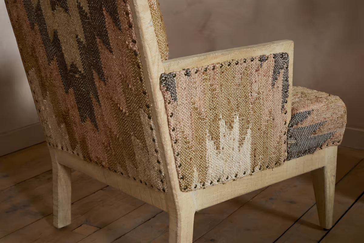 Nkuku - Chhavi Kilim Upholstered Armchair - Multi