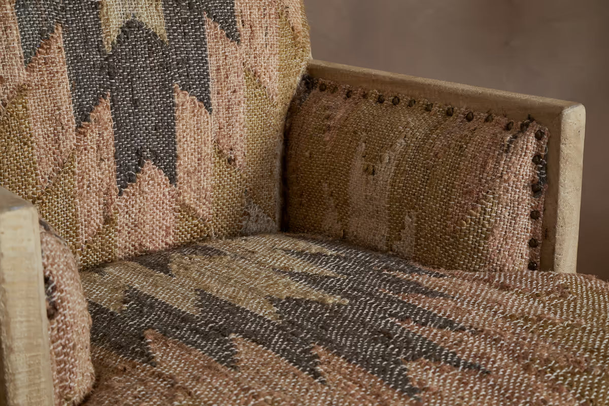 Nkuku - Chhavi Kilim Upholstered Armchair - Multi