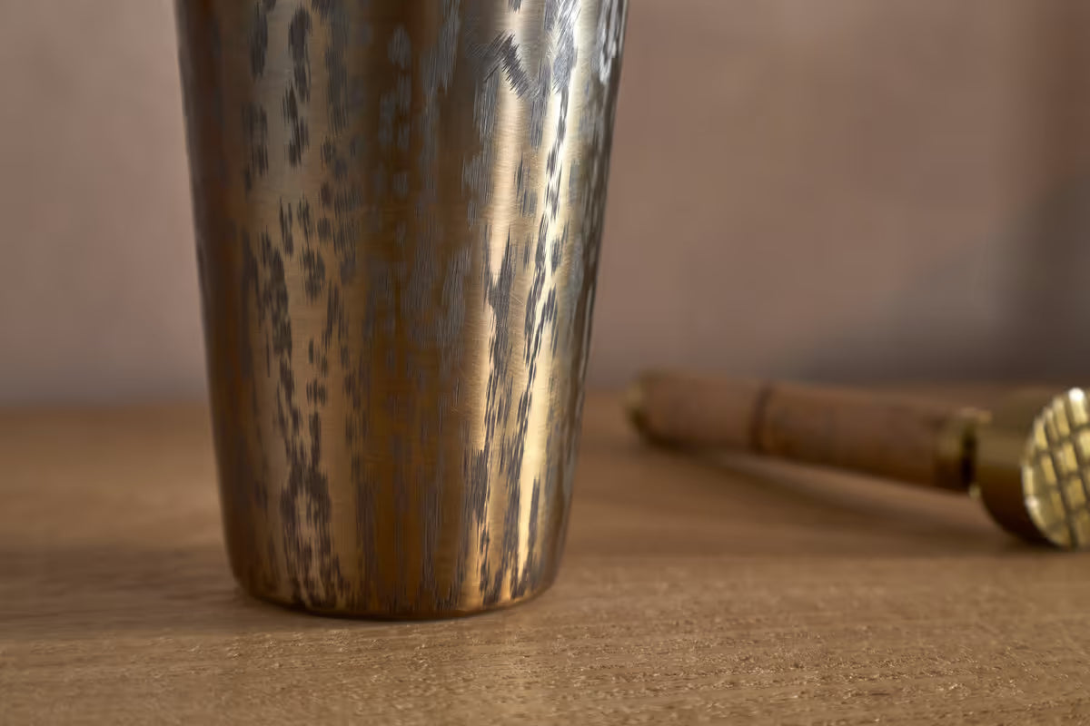 Nkuku - Dheema Cocktail Shaker - Bronze