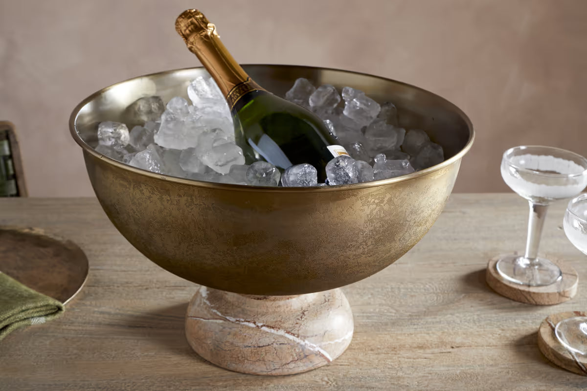 Nkuku - Amaya Champagne Bucket - Aged Antique