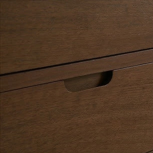 Fishe & Lilly Norway Dark Walnut Wooden Bedside Table