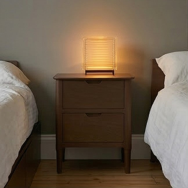 Fishe & Lilly Norway Dark Walnut Wooden Bedside Table