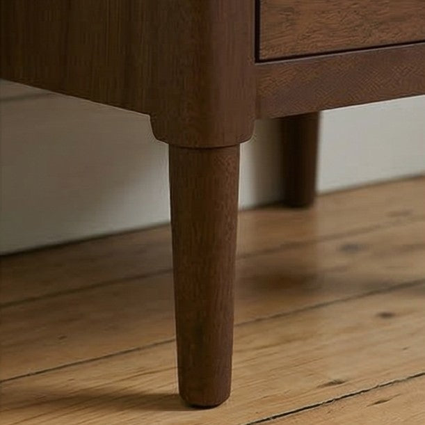 Fishe & Lilly Norway Dark Walnut Wooden Bedside Table