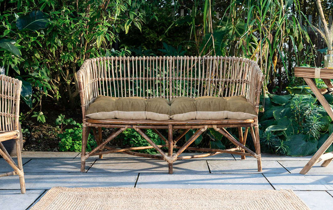 Nkuku Nesari Rattan Sofa