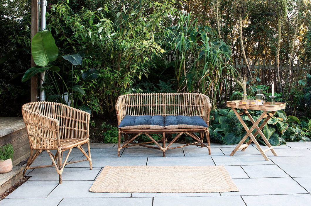 Nkuku Nesari Rattan Sofa