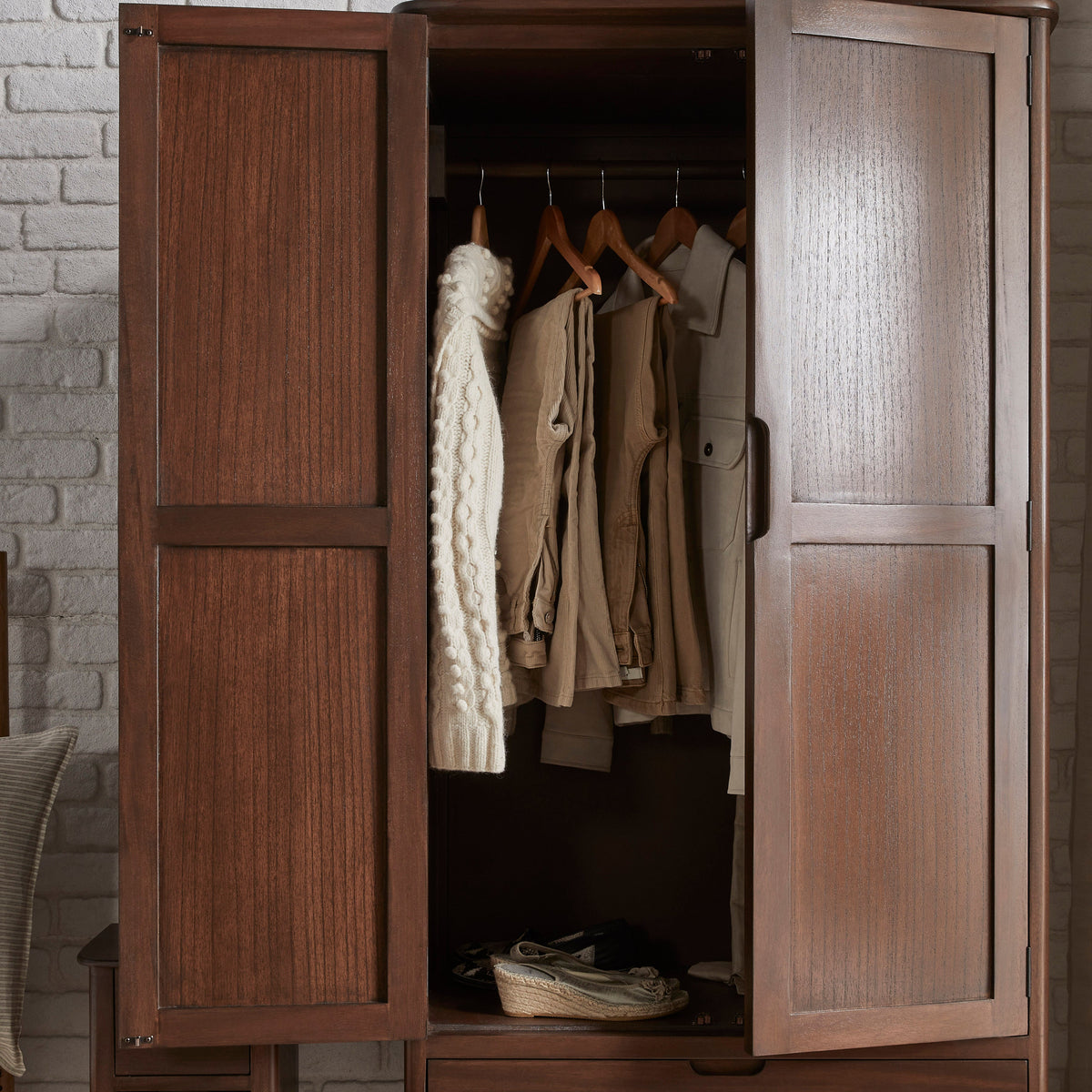 Fishe & Lilly Norway Dark Walnut Wardrobe