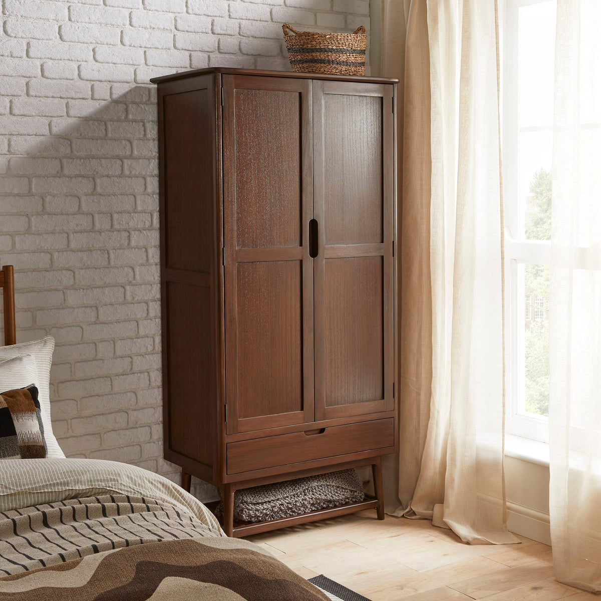 Fishe & Lilly Norway Dark Walnut Wardrobe