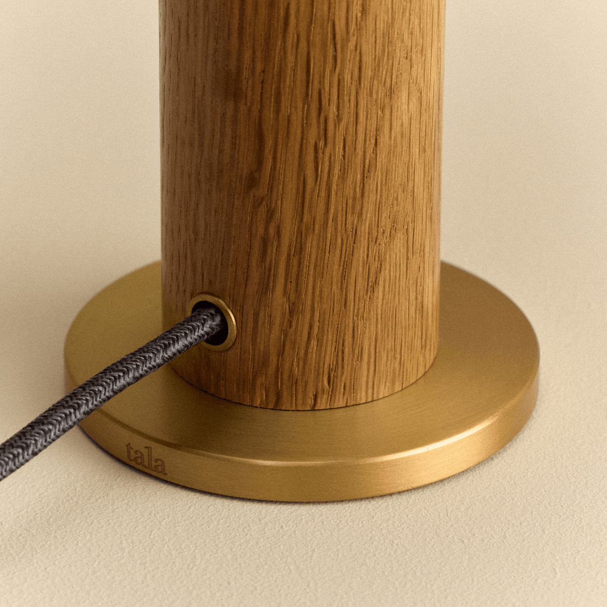 Tala Knuckle Table Lamp in Oak + Enno