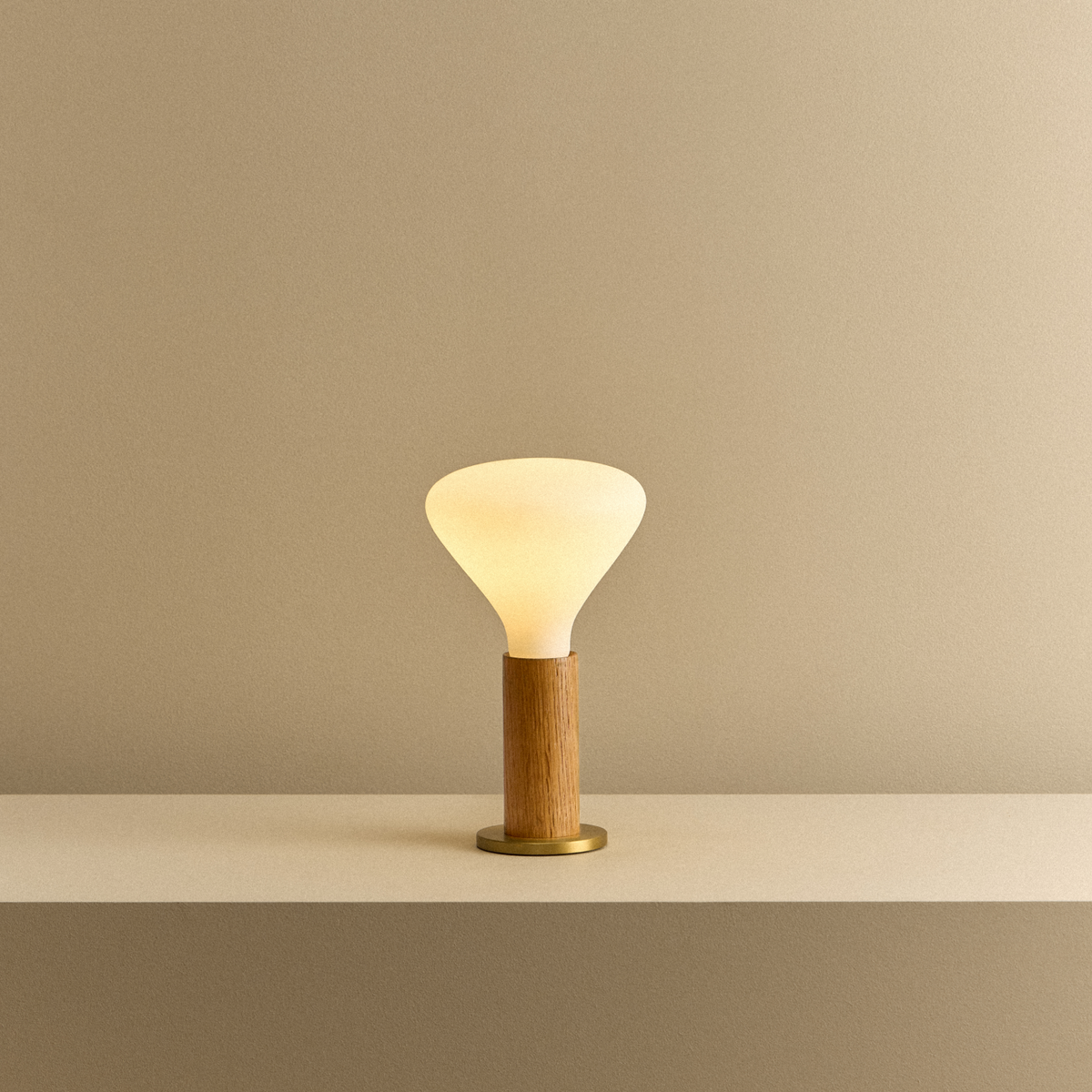 Tala Knuckle Table Lamp in Oak + Noma