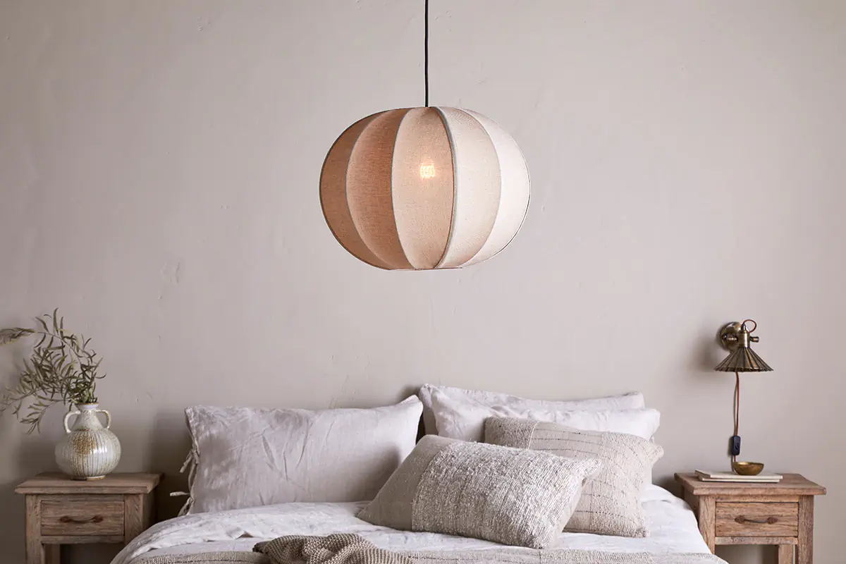 Nkuku - Orisa Linen Lampshade - Off White