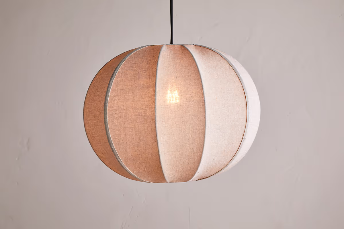 Nkuku - Orisa Linen Lampshade - Off White