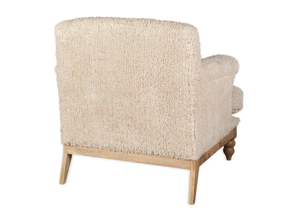 Nkuku Otas Teddy Cotton Armchair - Off White