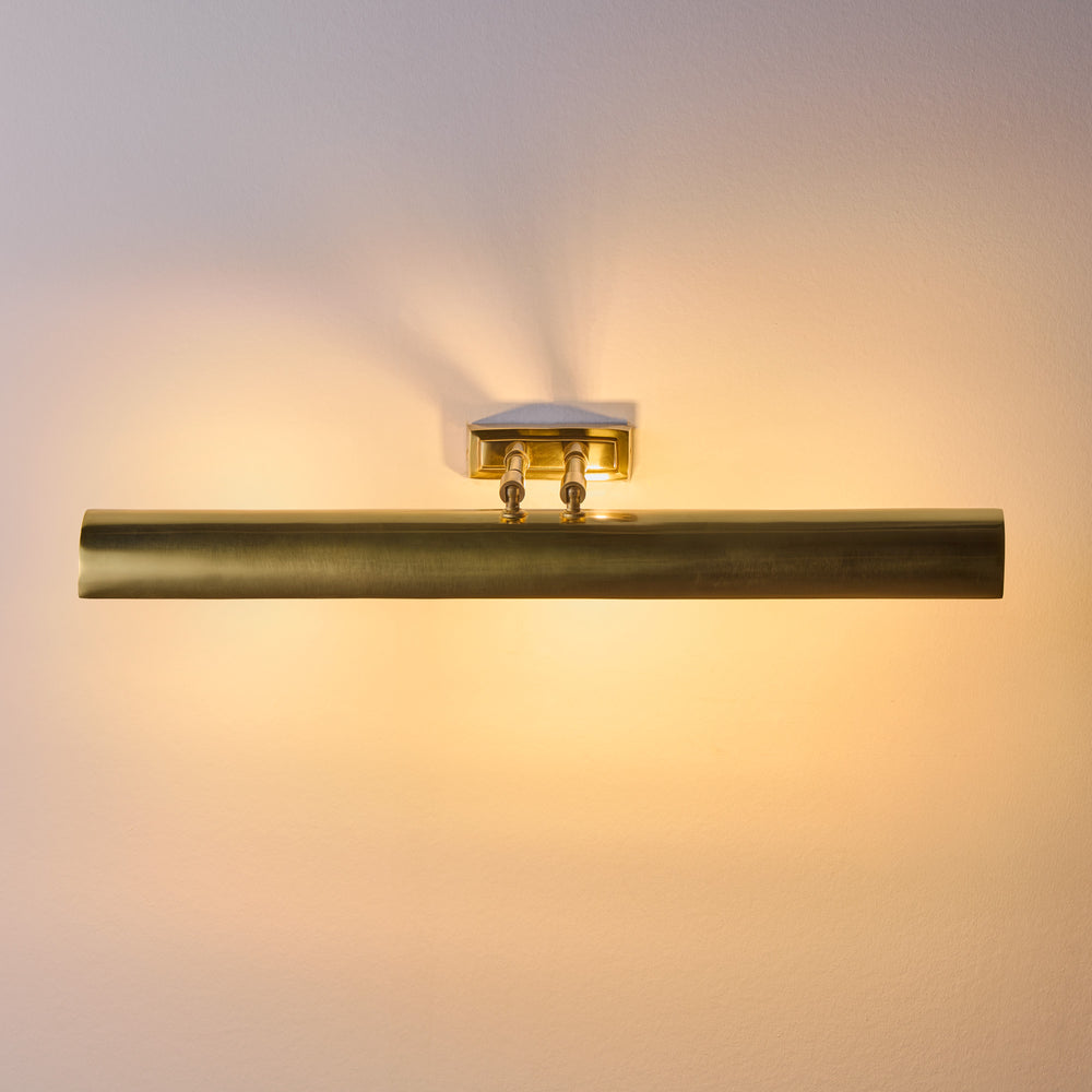 Pooky - Larger Lautrec Picture Light - Antique Brass