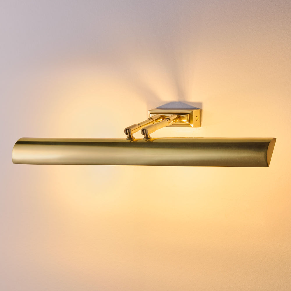 Pooky - Larger Lautrec Picture Light - Antique Brass