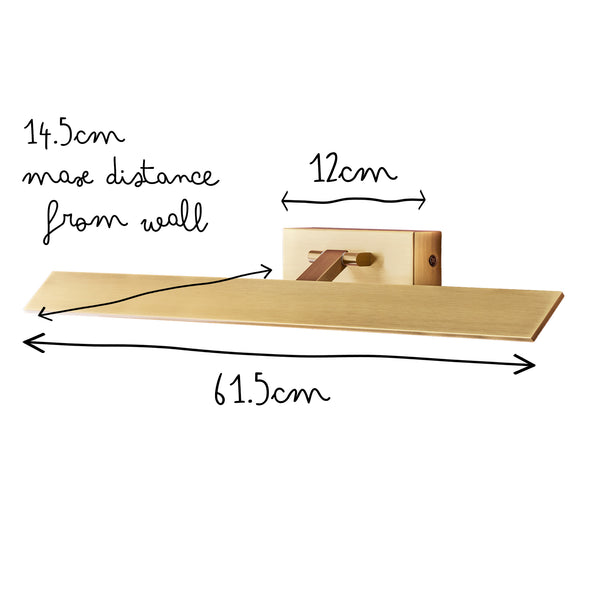 Pooky - Pelton Picture Light - Larger - Brass