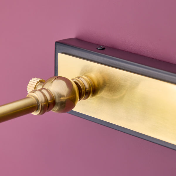 Pooky - Pitcheroo Picture Light - Double Arm - Black And Brass
