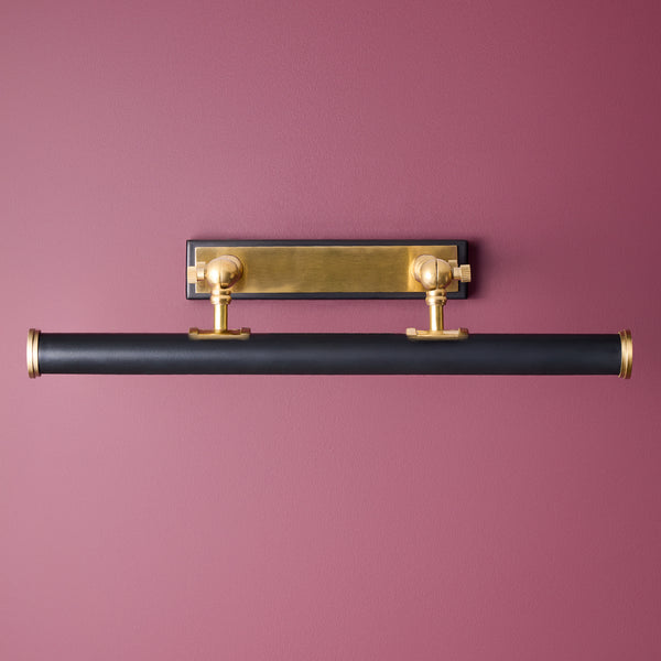 Pooky - Pitcheroo Picture Light - Double Arm - Black And Brass