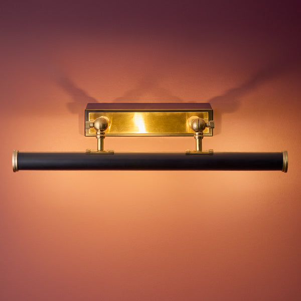 Pooky - Pitcheroo Picture Light - Double Arm - Black And Brass